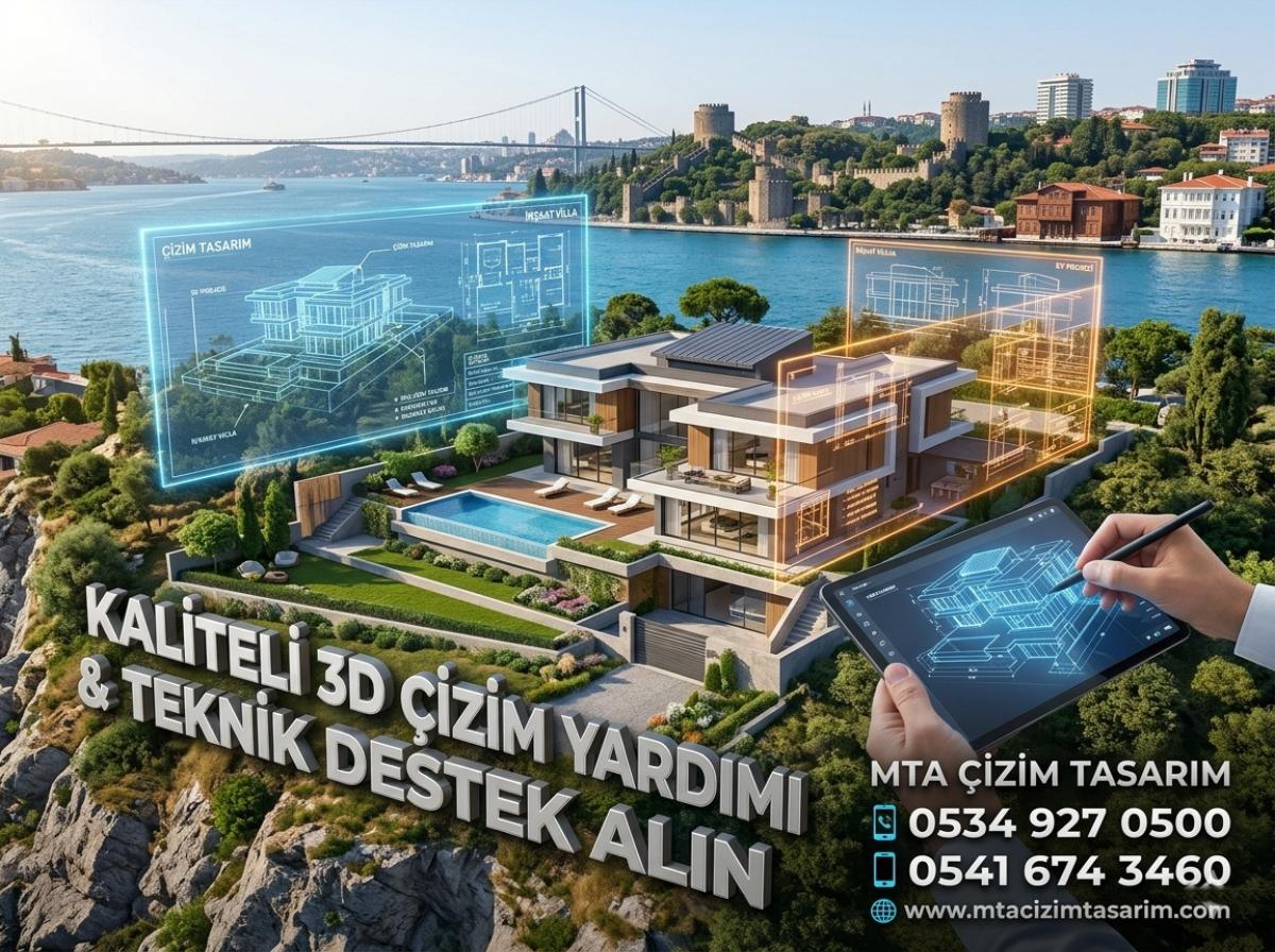 KALİTELİ 3D ÇİZİM YARDIMI & TEKNİK DESTEK ALIN